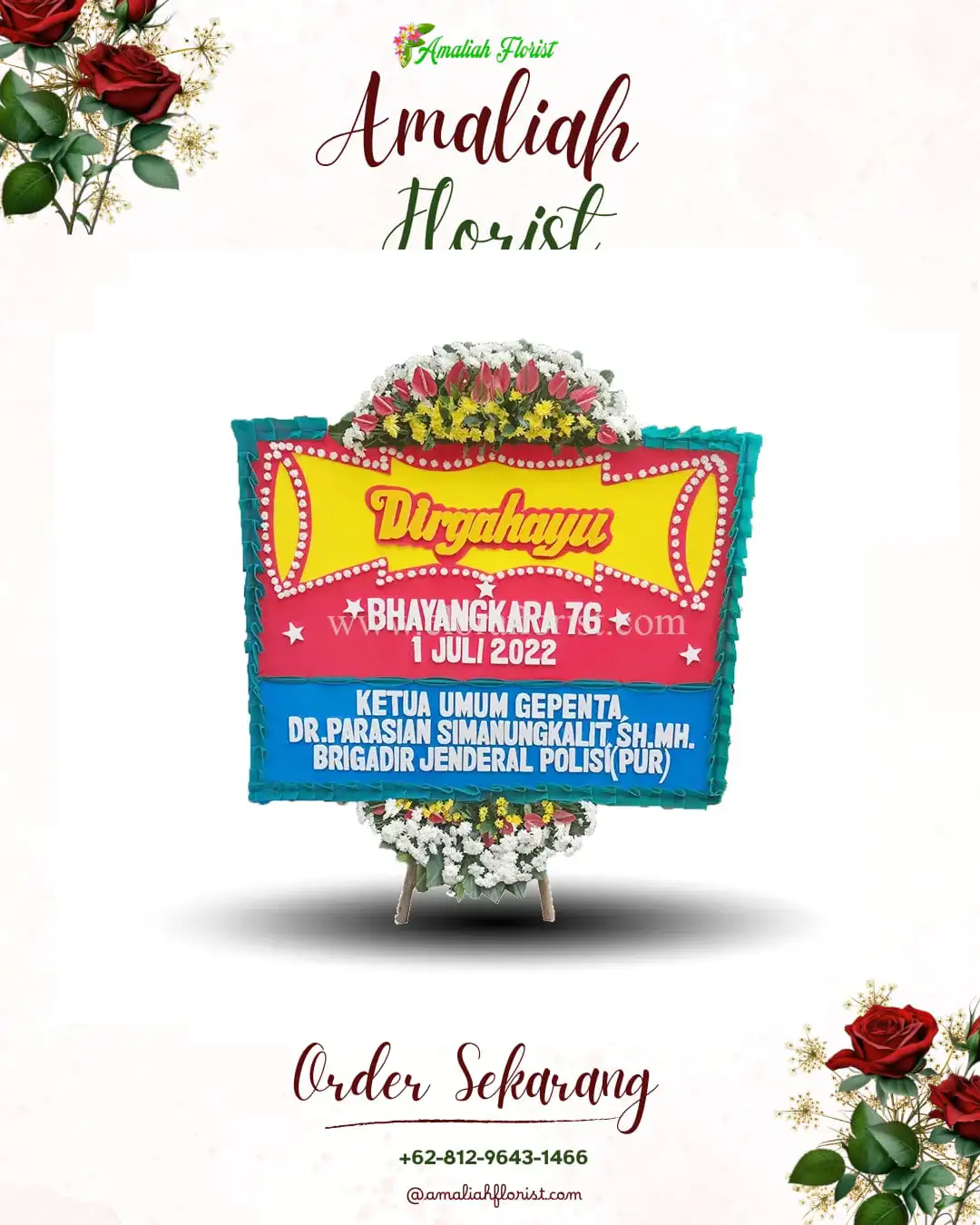 Papan Bunga HUT Ulang Tahun Madang Suku Iii